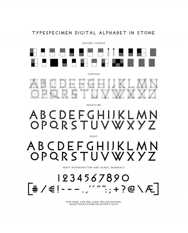 Letterproef Het Digitale Alfabet In Steen