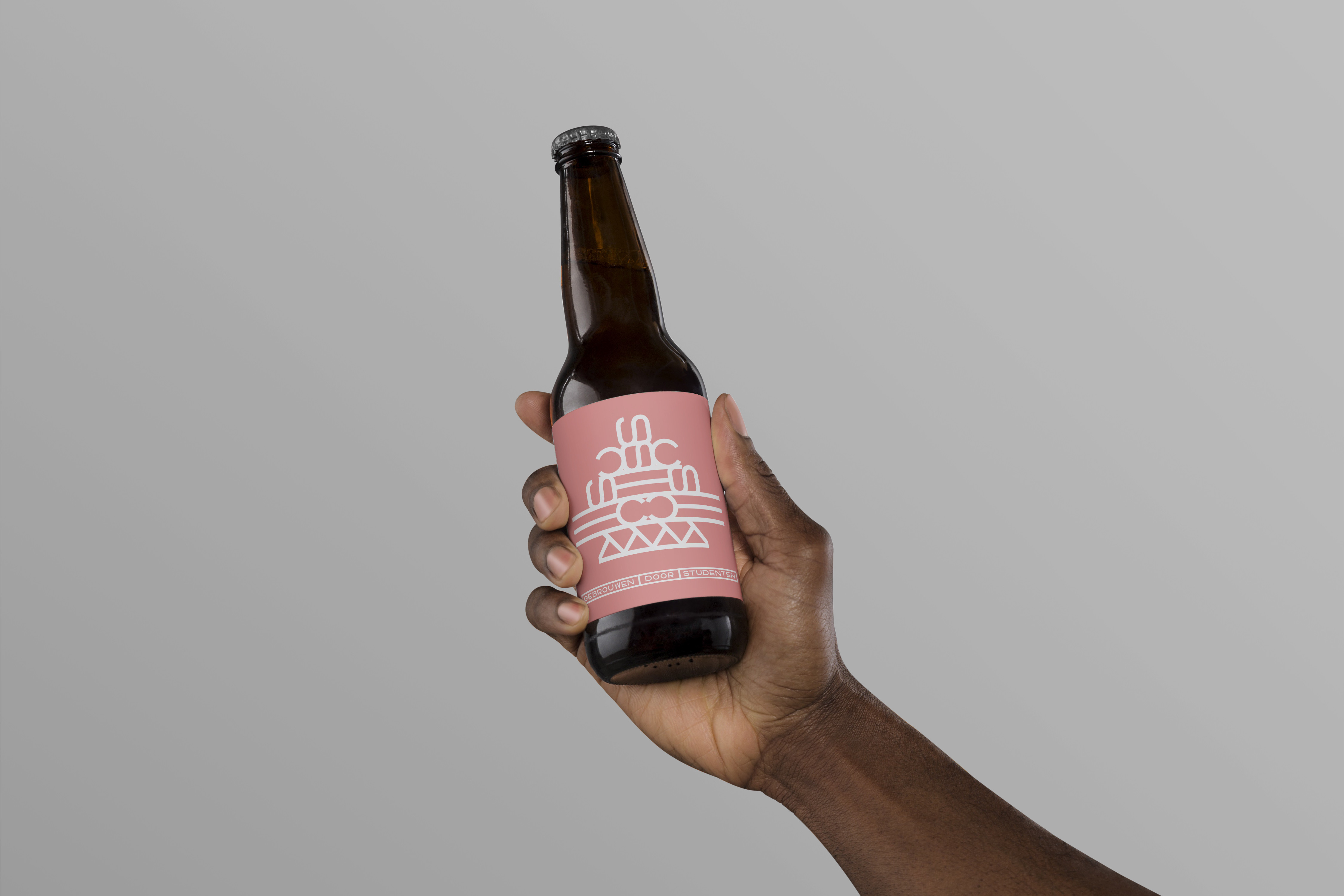 Hand Holding Beer Mockup